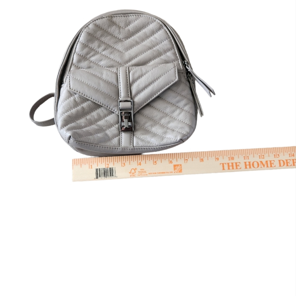 Botkier Grey Chevron Backpack/Crossbody Bag - Picture 9 of 12